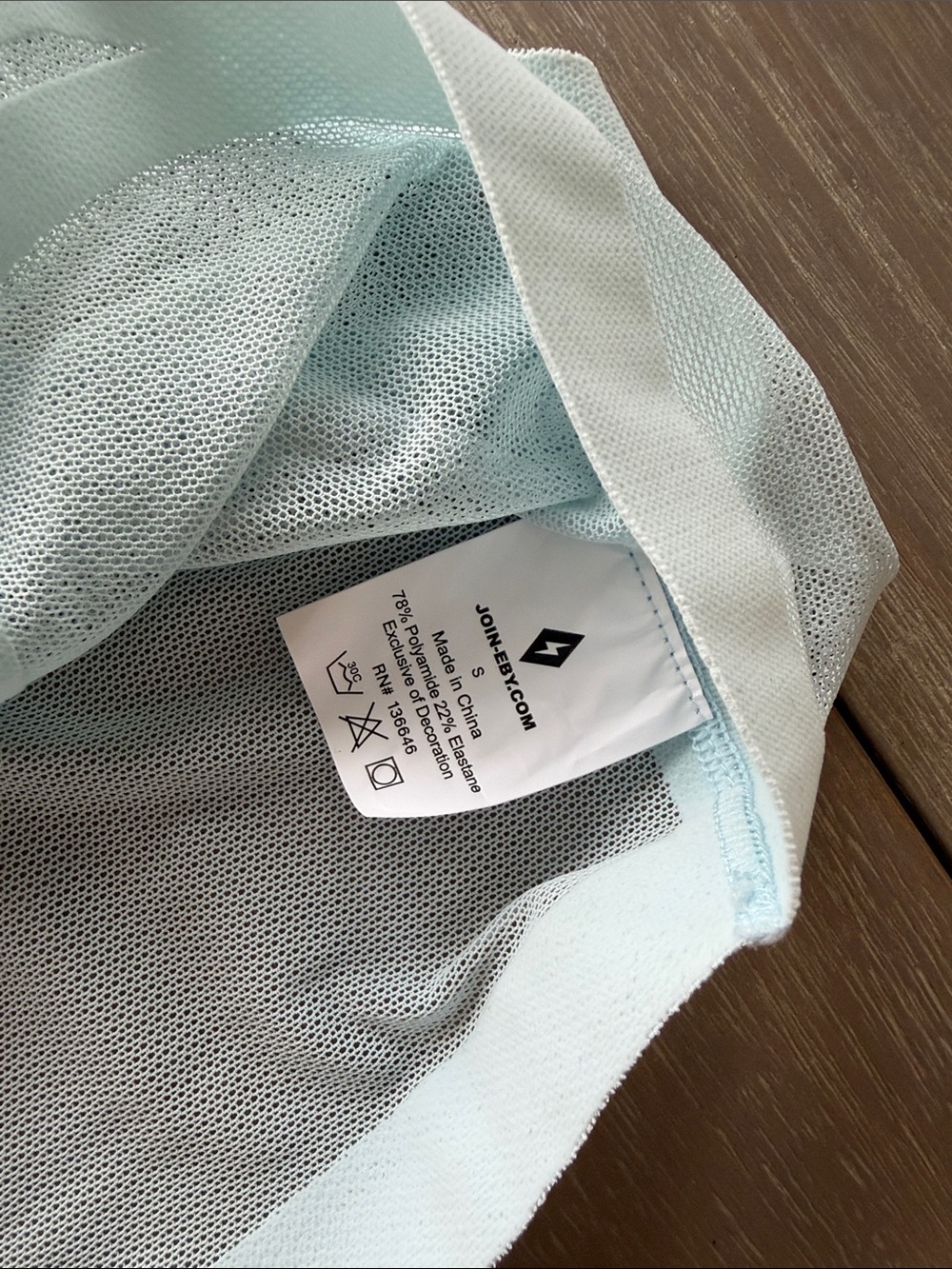 Eby Relief Bra Light Blue Mesh Bralette - Picture 5 of 5